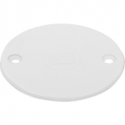 White PVC Conduit Box Lid Round